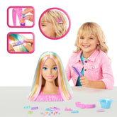 Barbie Blonde Hair Styling Head